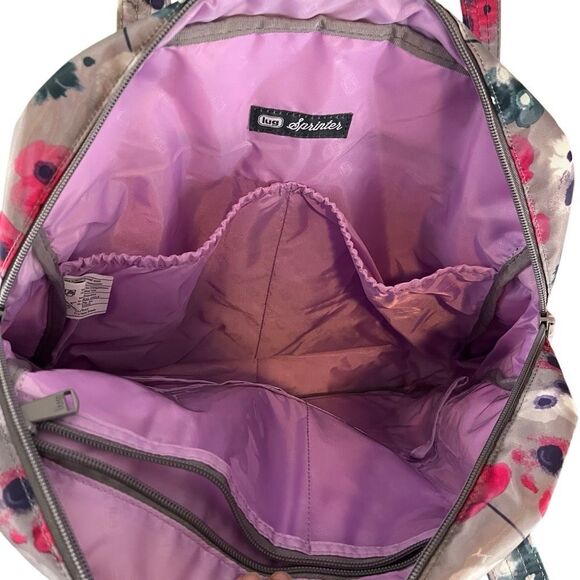 LUG Sprinter North South Travel Tote Watercolor Pearl RFID Pocket 15 x 14 - Picture 6 of 7